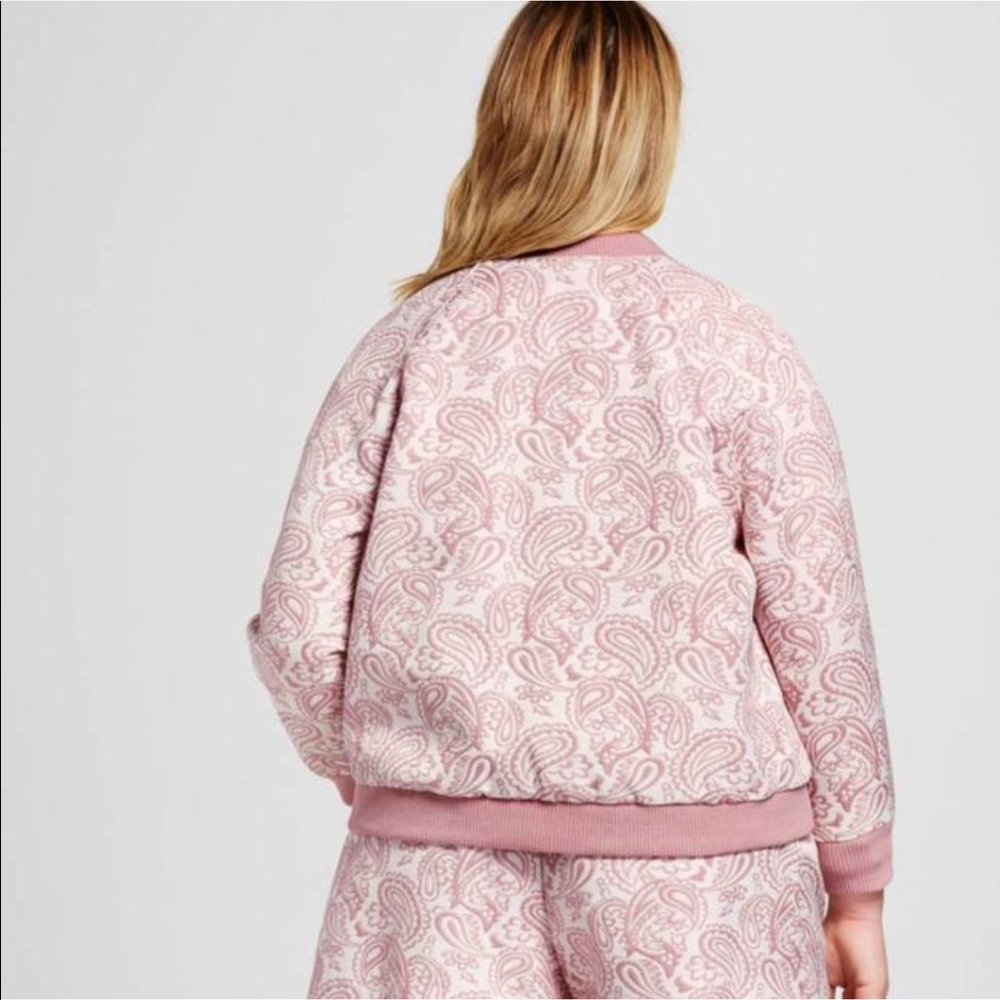 Victoria Beckham Floral Jacquard Bomber Jacket - Picture 2 of 4